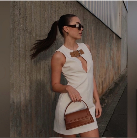 Zara BELTED MINI DRESS size XS - Picture 4 of 15